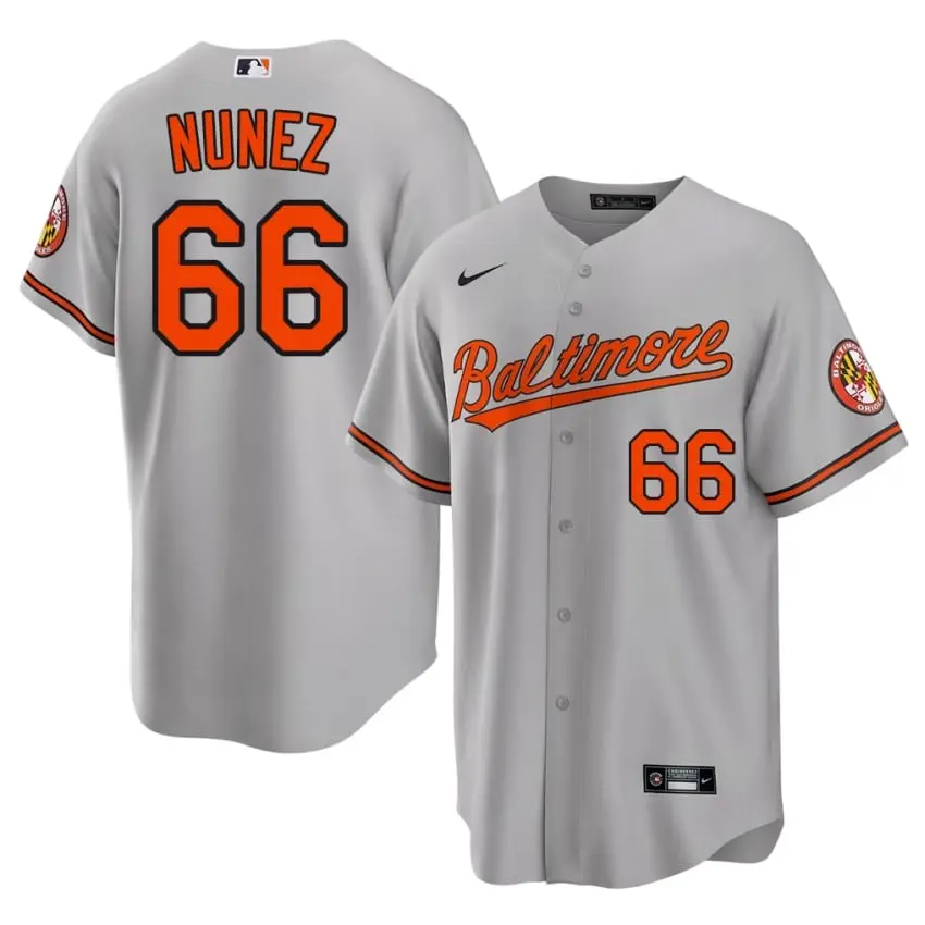 #66 Anthony Nunez The Birds Men Authentic Jersey - Gray