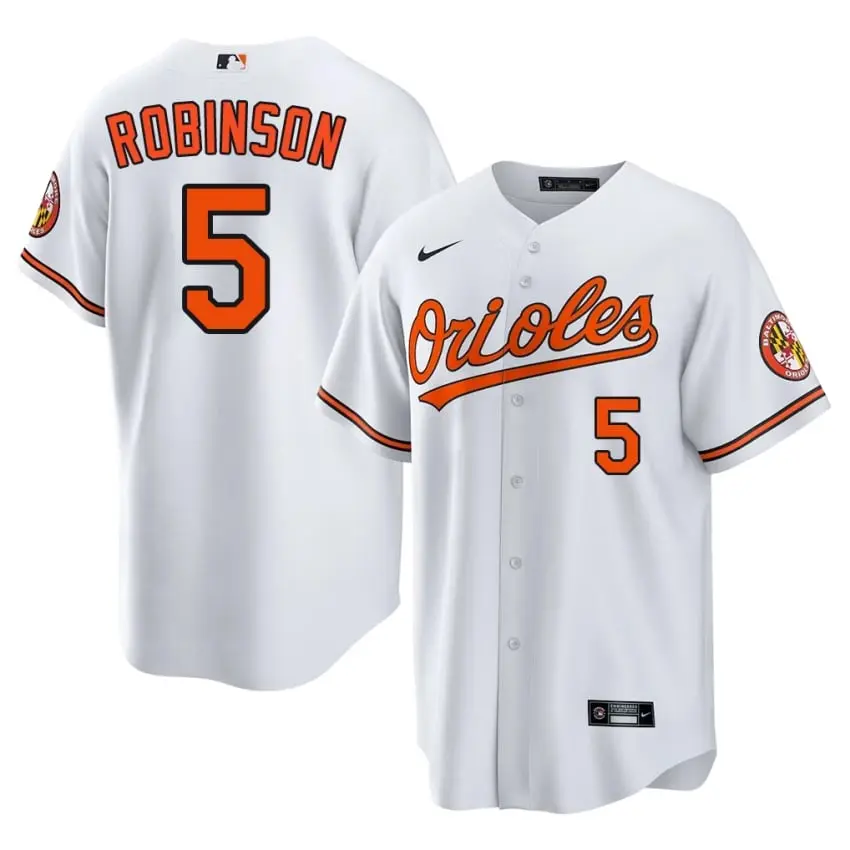 #5 Brooks Robinson Birds Mens Limited Jerseys - White