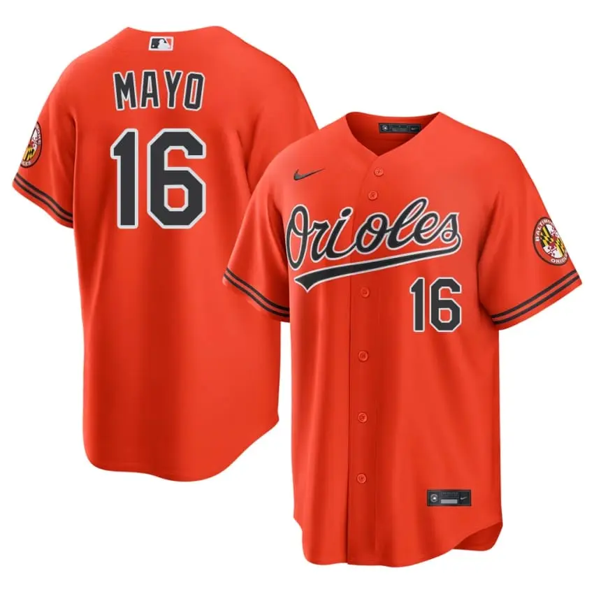 #16 Coby Mayo Orioles Men 2026 Jerseys - Orange