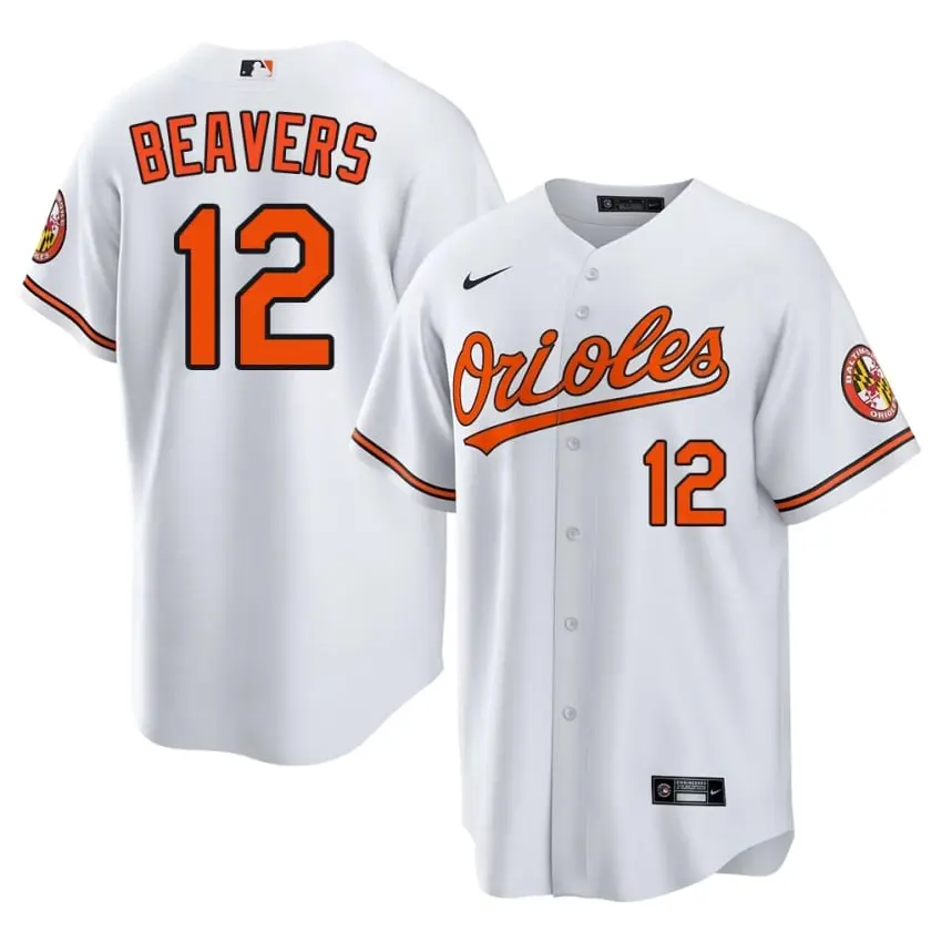 #12 Dylan Beavers BAL Men 2026-27 Jersey - White