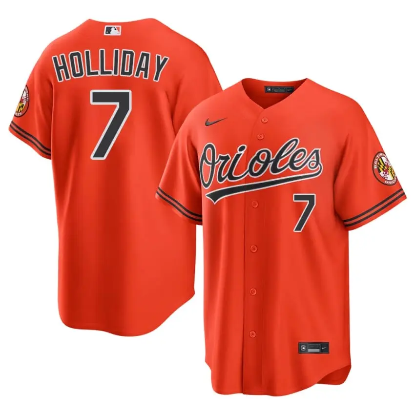 #7 Jackson Holliday BAL Men Limited Jersey - Orange