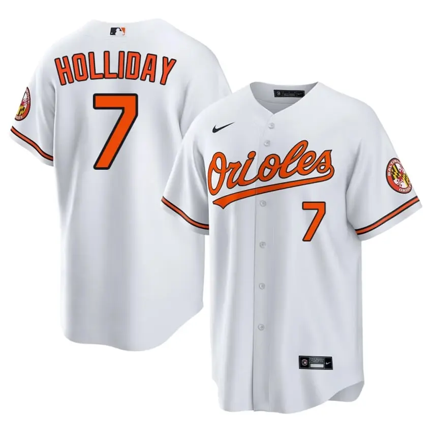 #7 Jackson Holliday Baltimore Orioles Men's New Jersey - White