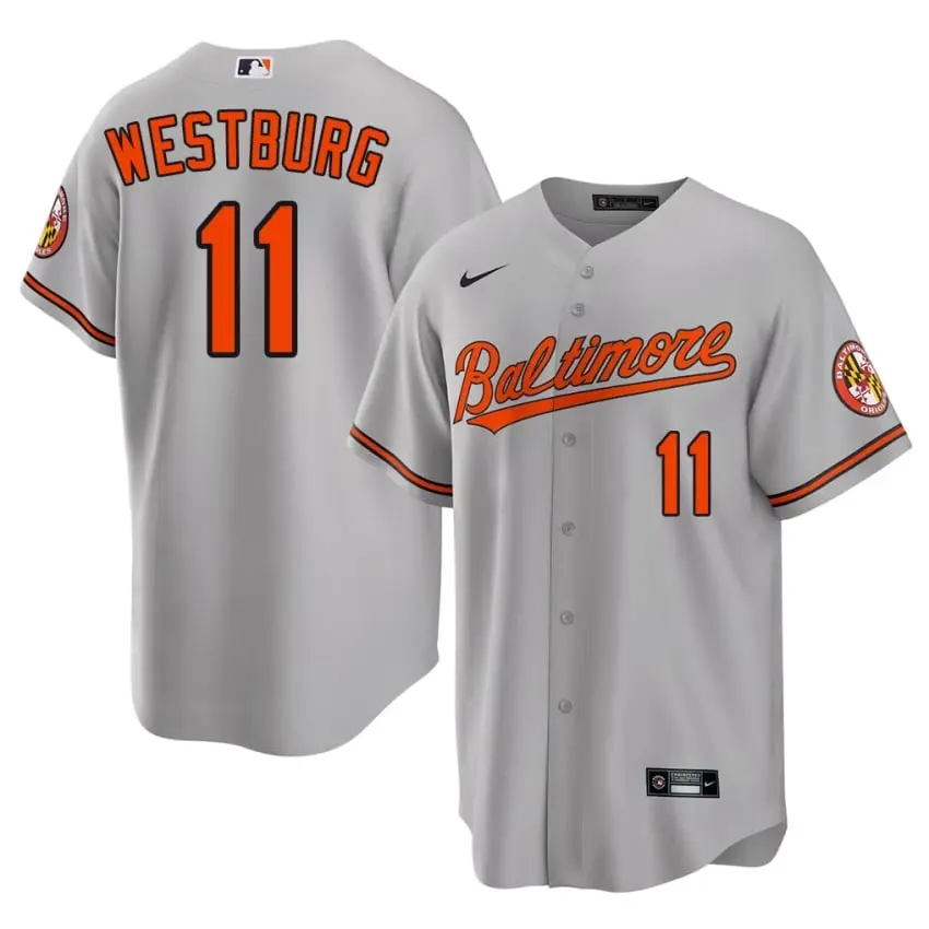 #11 Jordan Westburg Orange Birds Men's Limited Jersey - Gray