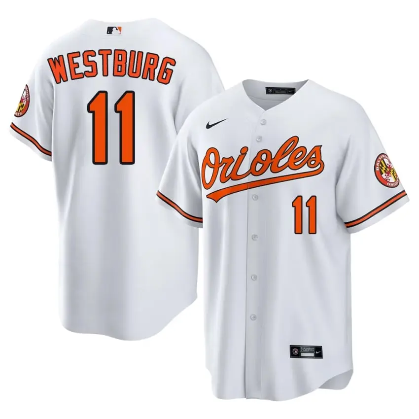 #11 Jordan Westburg BAL O's Mens Popular Jersey - White