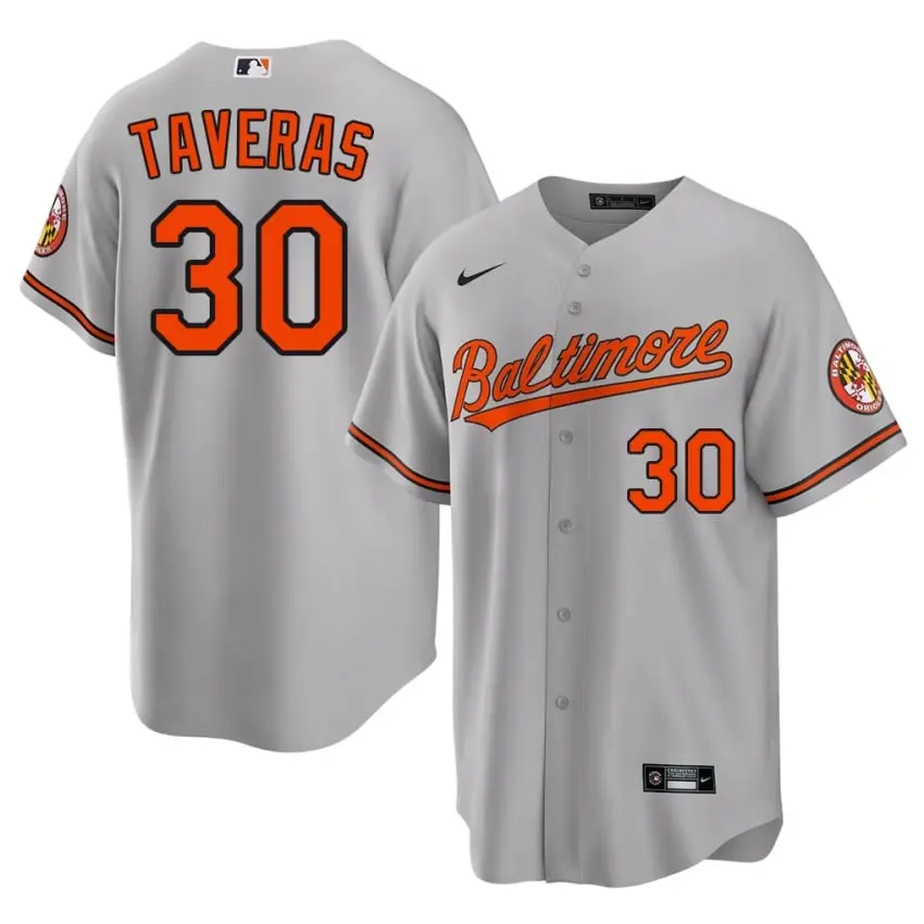 #30 Leody Taveras Baltimore O's Men's 2026-27 Jerseys - Gray