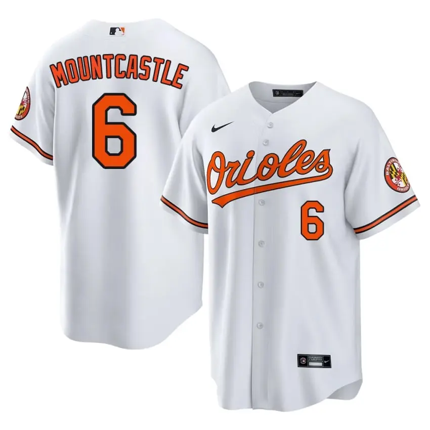 #6 Ryan Mountcastle Orioles Mens Game Jersey - White
