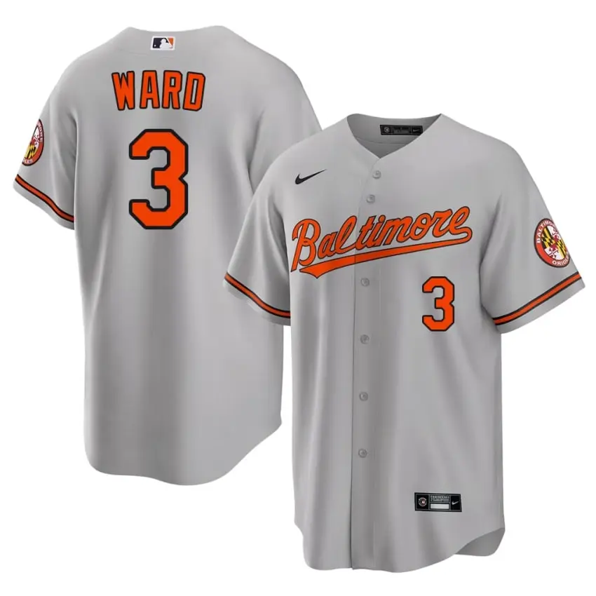 #3 Taylor Ward Baltimore O's Men 2026-27 Jersey - Gray
