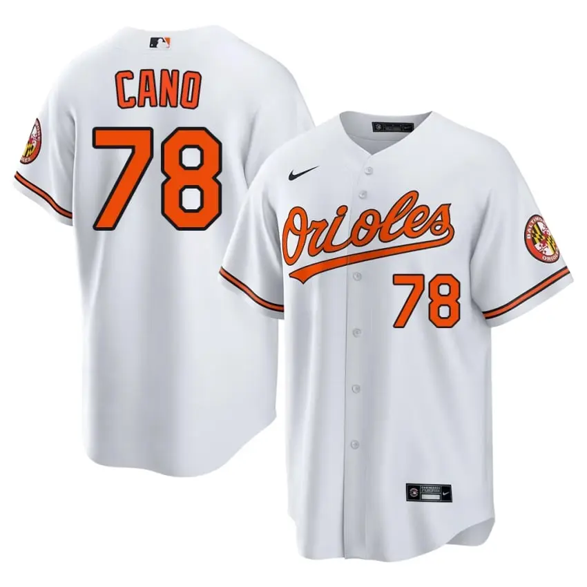 #78 Yennier Cano The Birds Men's MLB Jersey - White