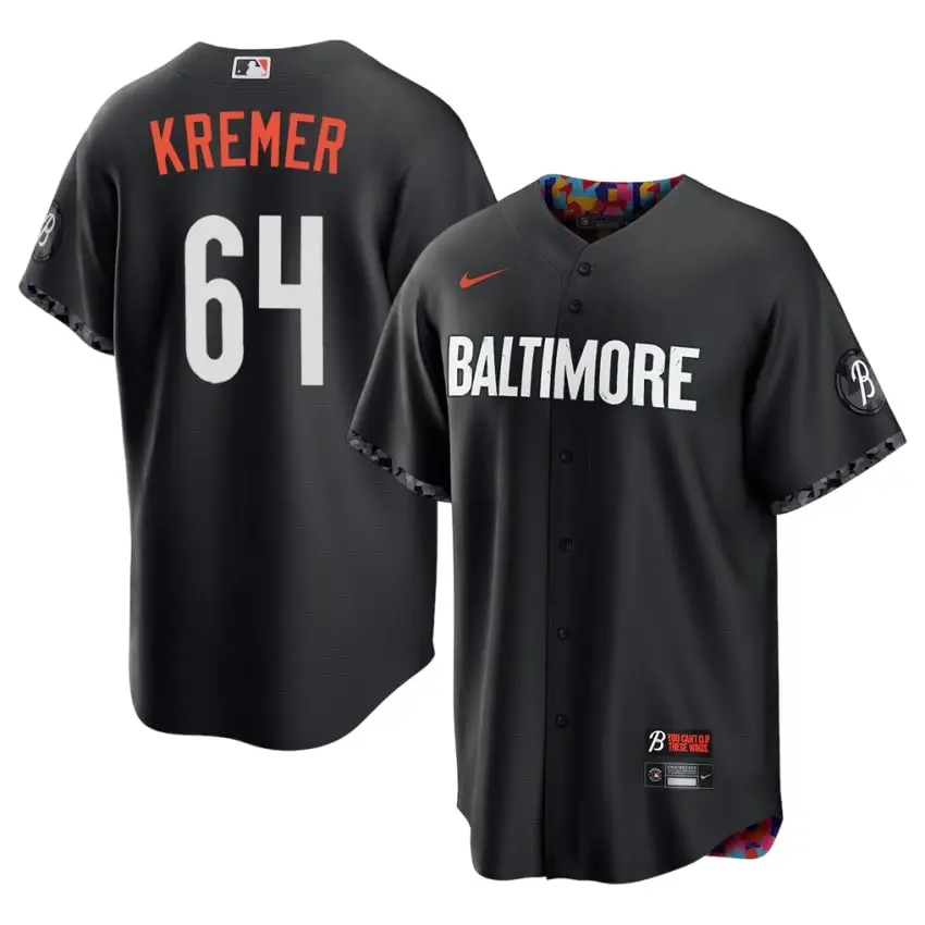 #64 Dean Kremer BAL Mens City Connect Limited Jersey - Black