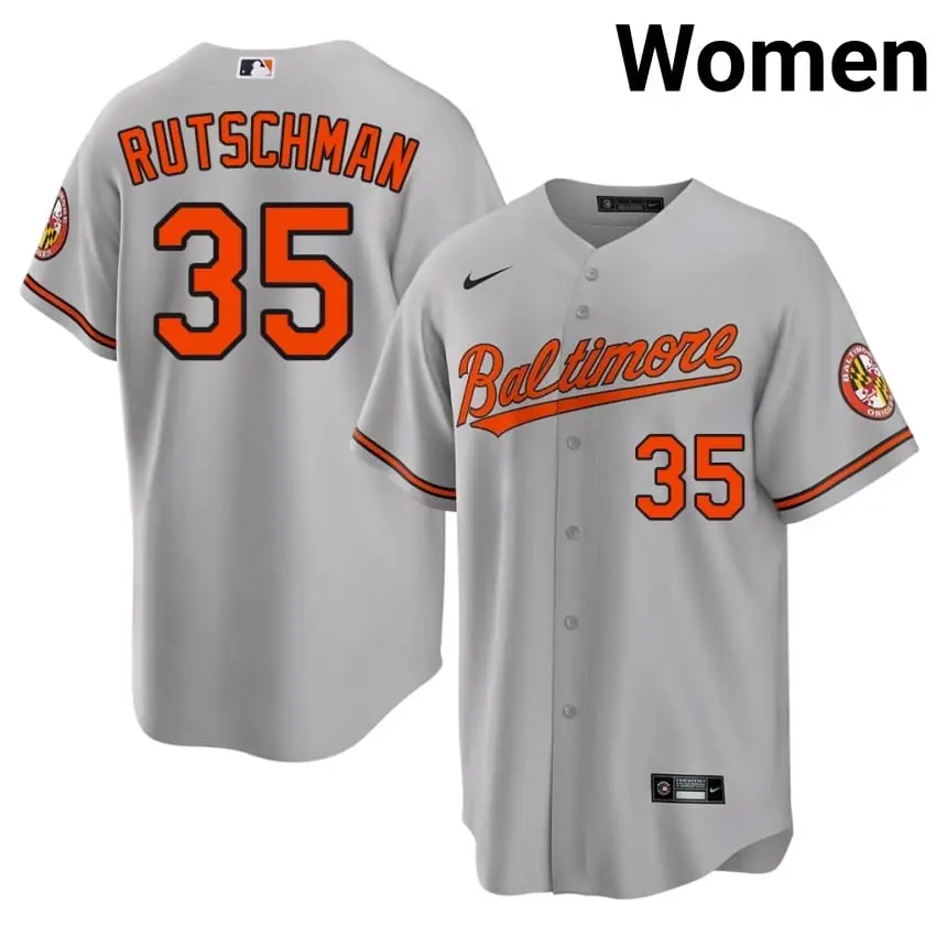 #35 Adley Rutschman Baltimore Womens Authentic Jersey - Gray
