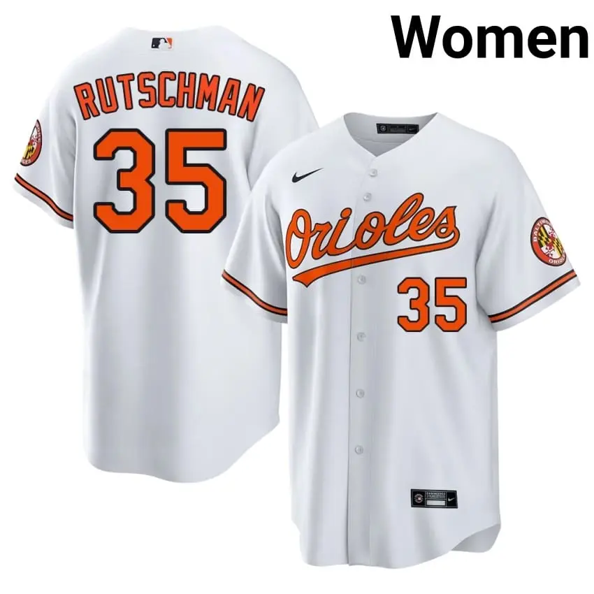 #35 Adley Rutschman Birds Women's Limited Jersey - White