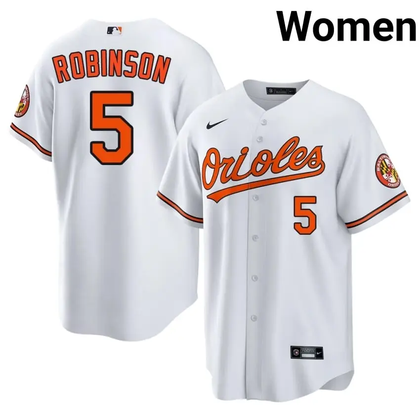 #5 Brooks Robinson BAL Womens 2026-27 Jersey - White