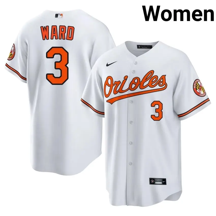 #3 Taylor Ward Baltimore O's Women's New Jerseys - White