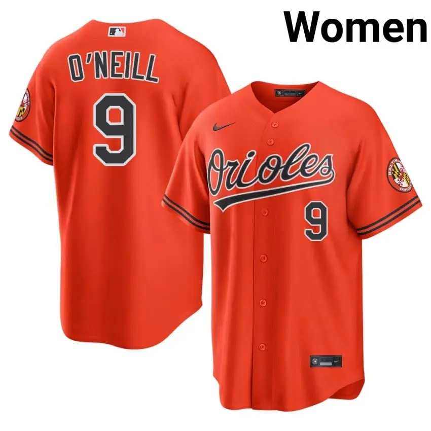 #9 Tyler O'Neill Birdland Womens Replica Jerseys - Orange