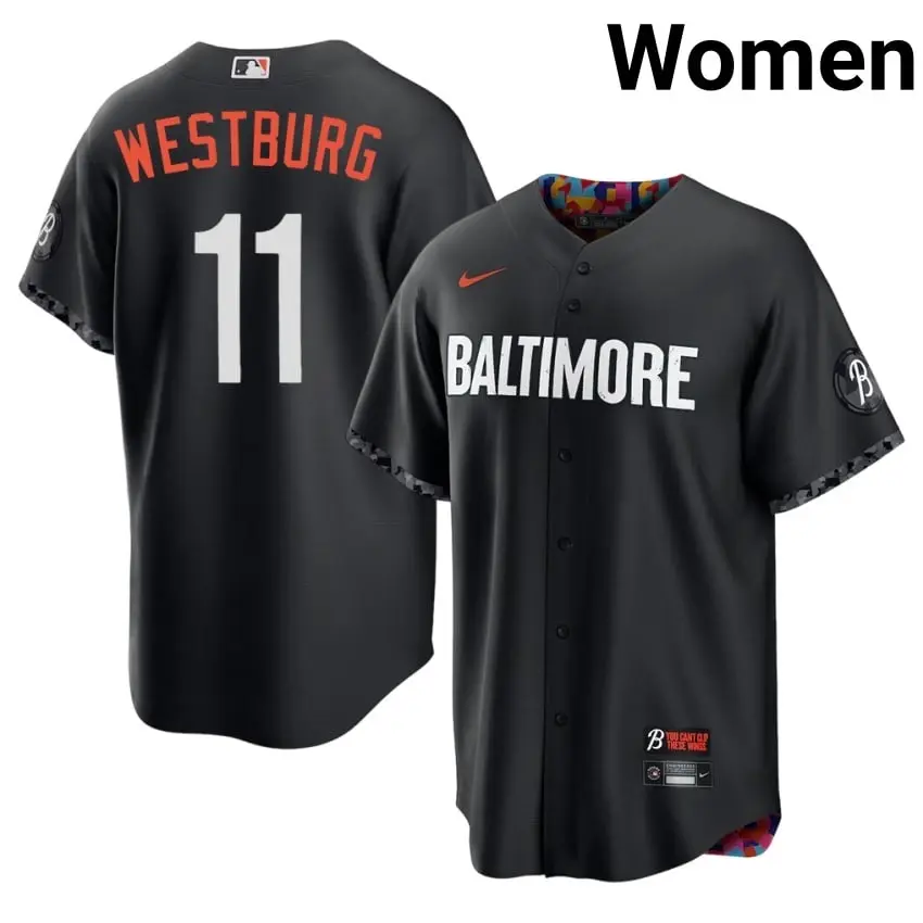 #11 Jordan Westburg Birds Women City Connect Game Jerseys - Black