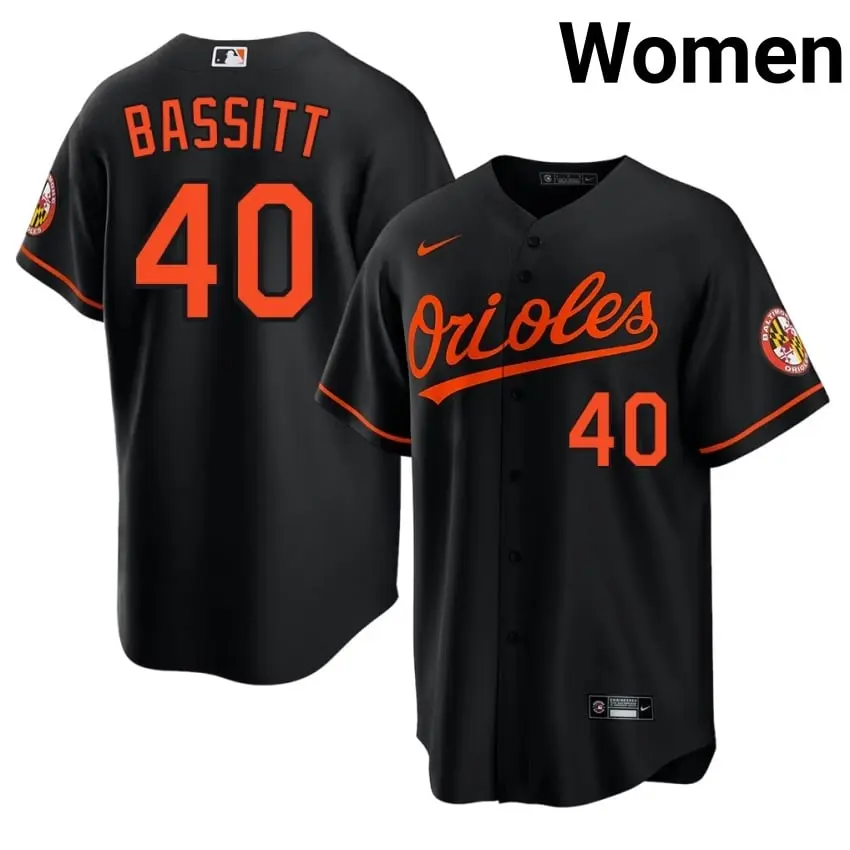 #40 Chris Bassitt Birdland Women's Replica Jersey - Black