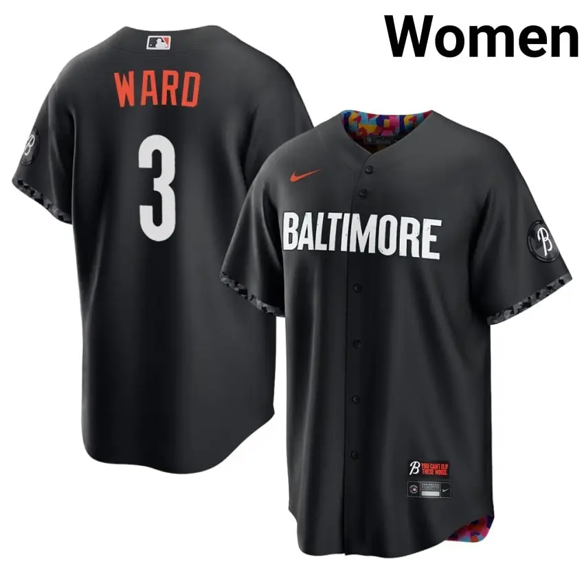 #3 Taylor Ward The Birds Womens City Connect Game Jersey - Black