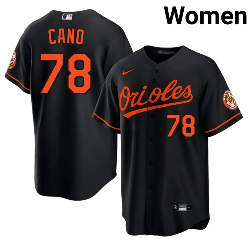 #78 Yennier Cano Orioles Women Popular Jerseys - Black