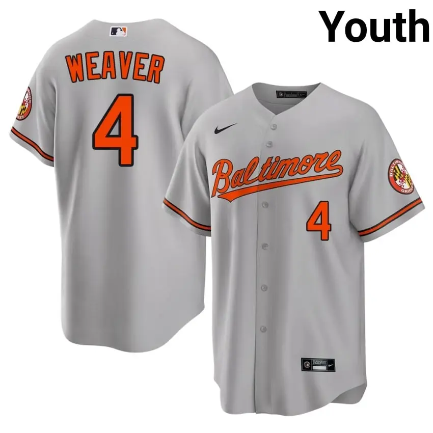 #4 Earl Weaver The Birds Youth New Jersey - Gray