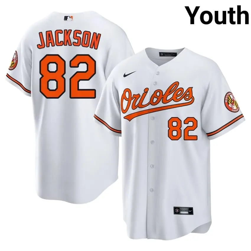 #82 Jeremiah Jackson Orange Birds Youth 2026-27 Jersey - White