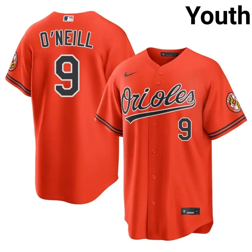 #9 Tyler O'Neill Baltimore Youth Popular Jerseys - Orange