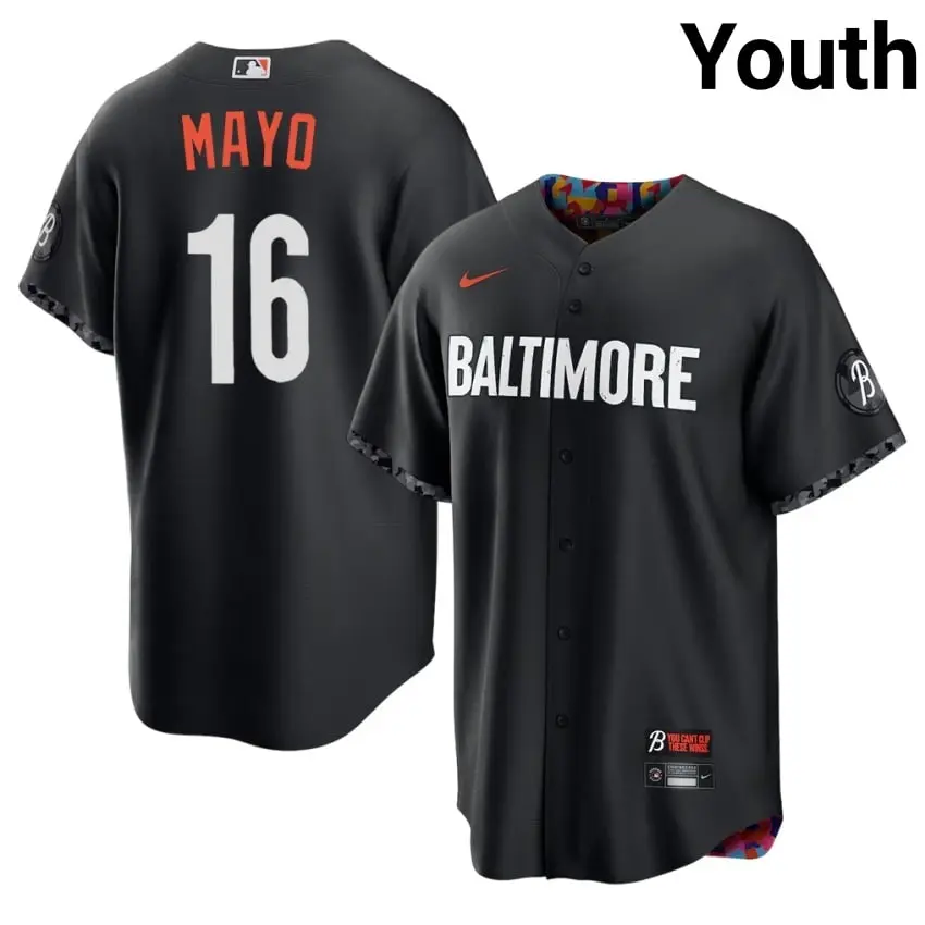 #16 Coby Mayo The Birds Youth City Connect Limited Jerseys - Black