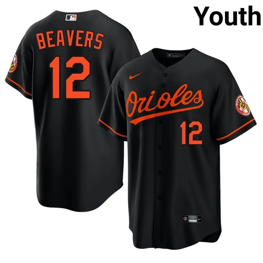 #12 Dylan Beavers The Birds Youth Game Jersey - Black
